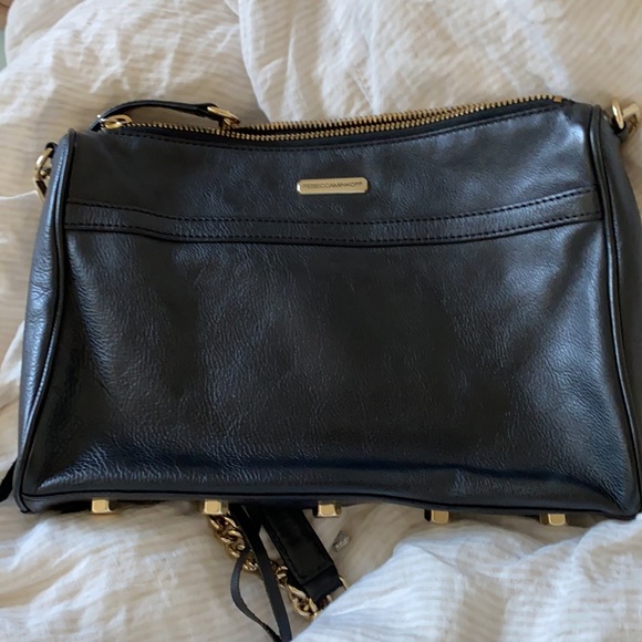 Rebecaa Minkoff M.A.C Crossbody Black/Gold - Picture 5 of 6